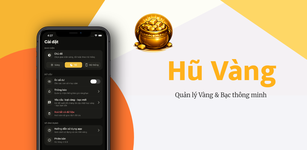 Gold Tracker App Mockup
